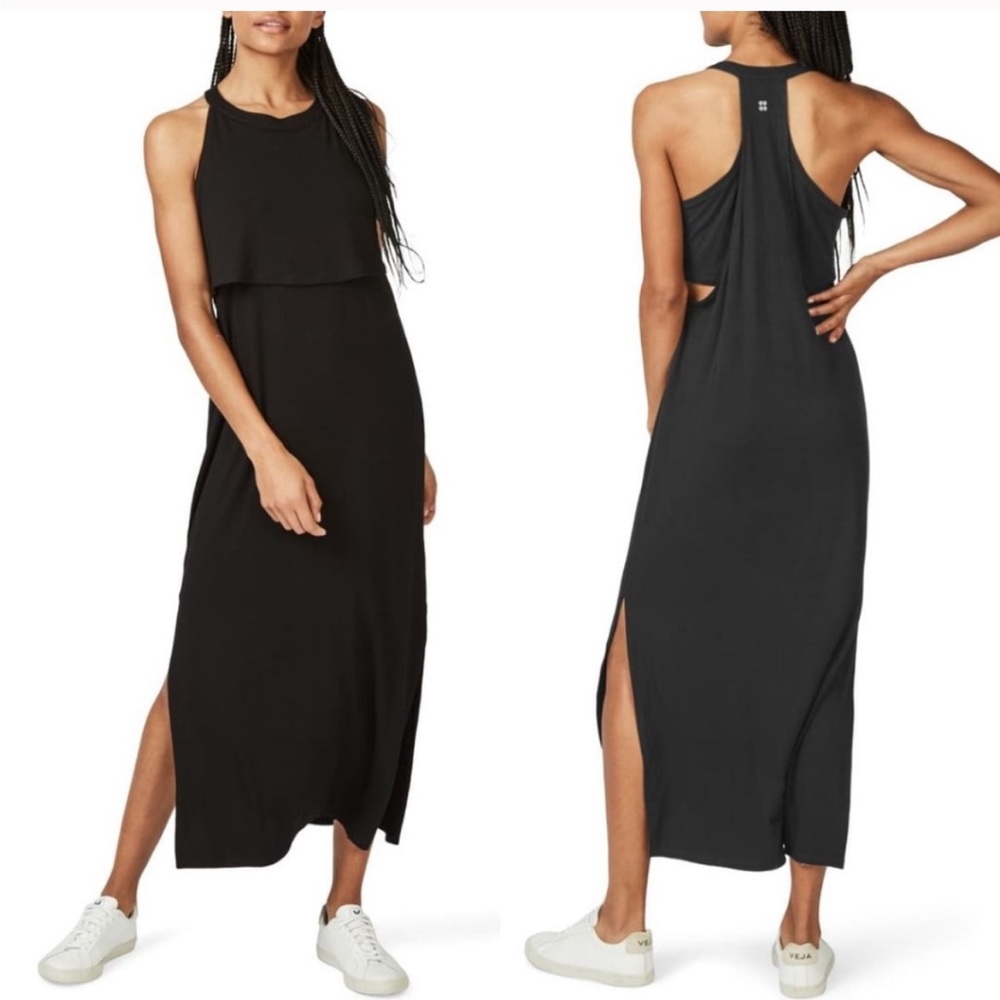 NEW Sweaty Betty | Holistic Maxi Dress Black XL